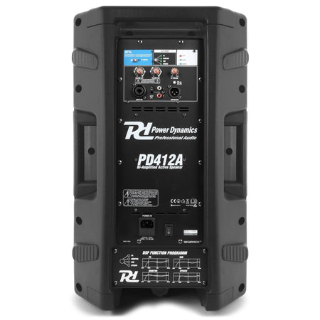 Power Dynamics PD412A - Bafle Activo Bi - amplificado 12" 1400W - Tempo Shop