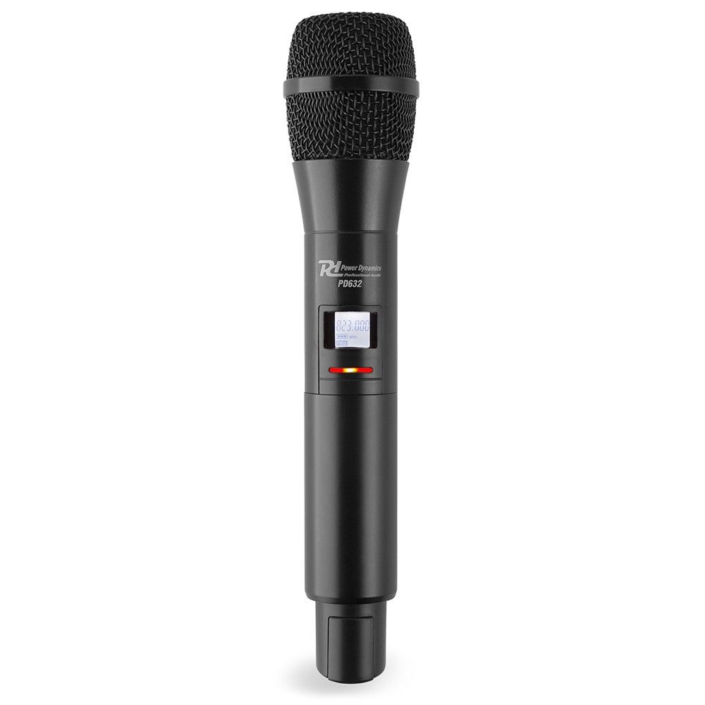 Power Dynamics PD632C - 2x 20 Canales Digital UHF Micrófono inalámbrico Combi - Tempo Shop