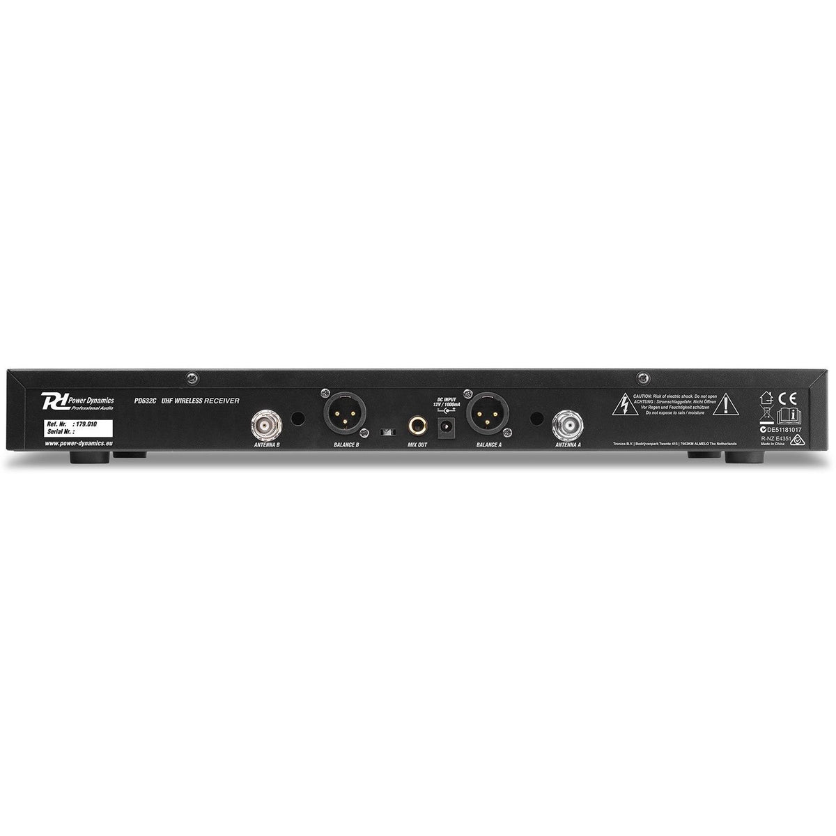 Power Dynamics PD632H - 2x 20 Canales Digital UHF Micro Inalámbrico con 2 micros - Tempo Shop