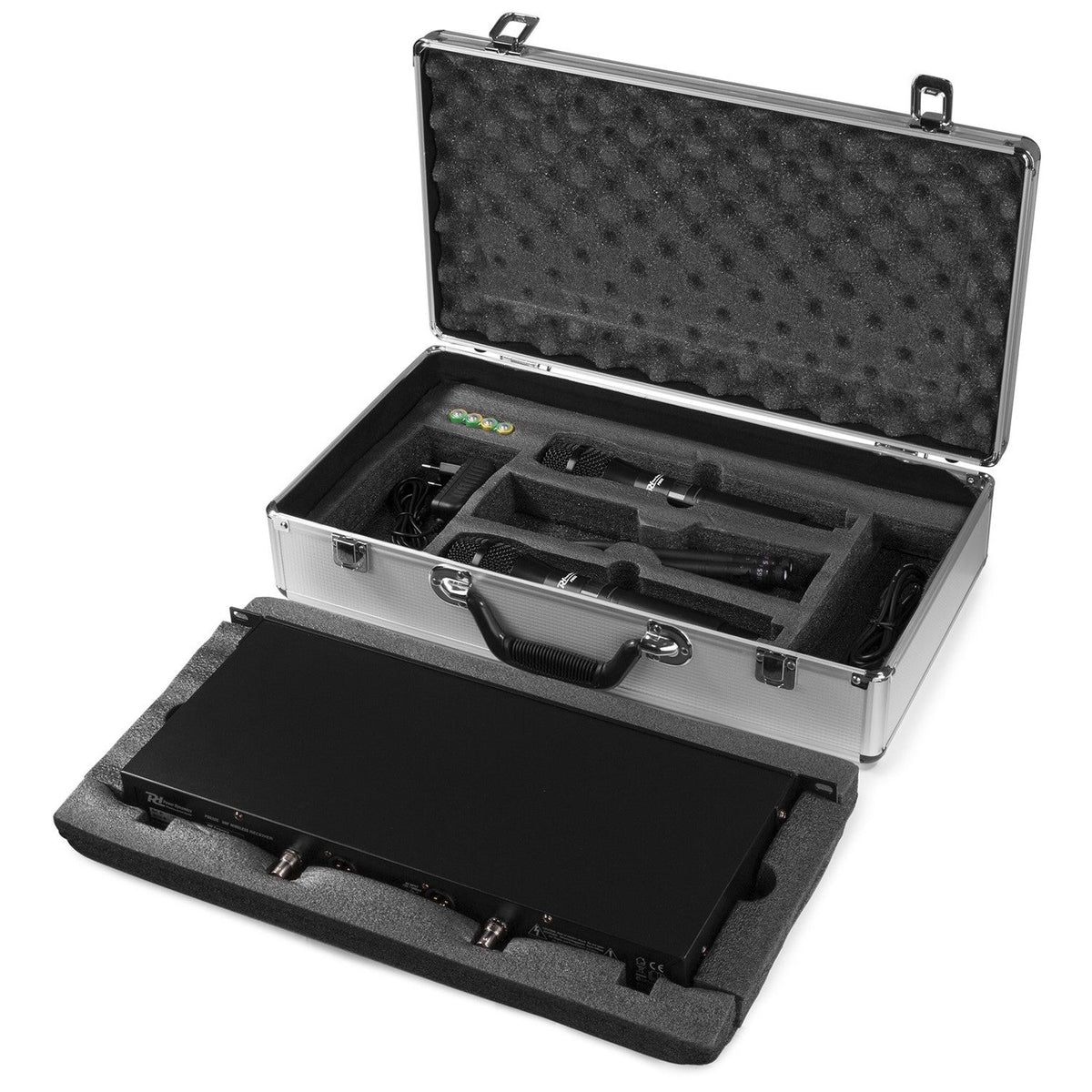 Power Dynamics PD632H - 2x 20 Canales Digital UHF Micro Inalámbrico con 2 micros - Tempo Shop