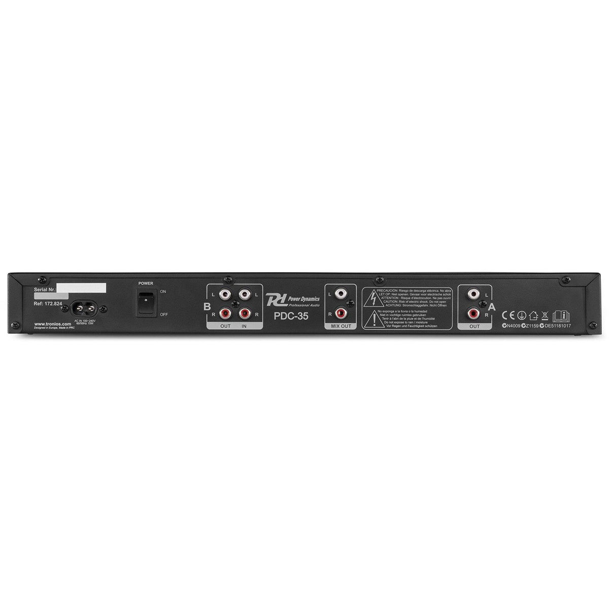 Power Dynamics PDC35 - Grabadora Digital CD/USB/SD - Tempo Shop