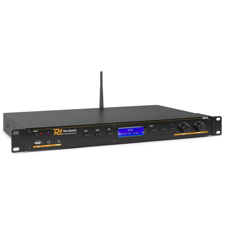Power Dynamics PDC40 - Radio DAB+ sintonizador FM/USB/BT - Tempo Shop