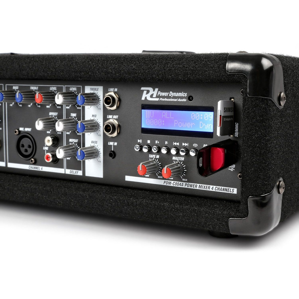 Power Dynamics PDM - C405A - Mezclador 4 canales con amplificador - Tempo Shop