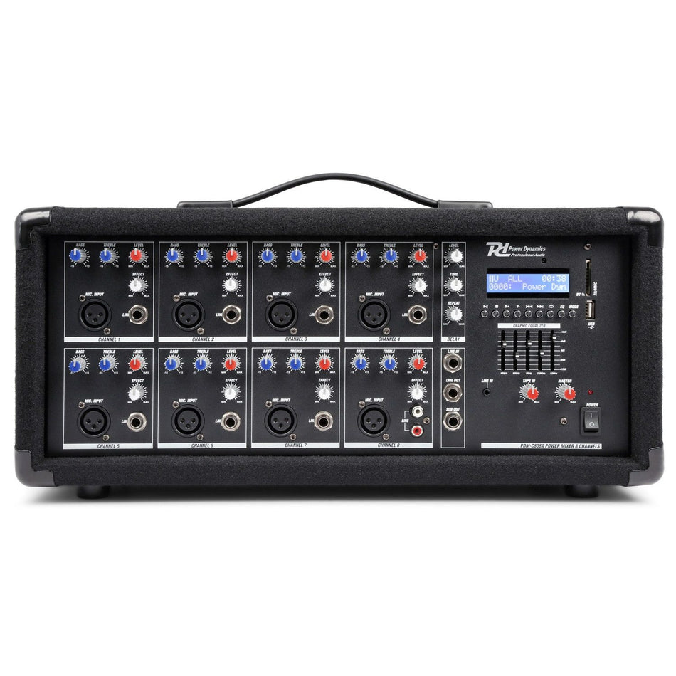 Power Dynamics PDM - C805A - Mezclador 8 canales con amplificador - Tempo Shop