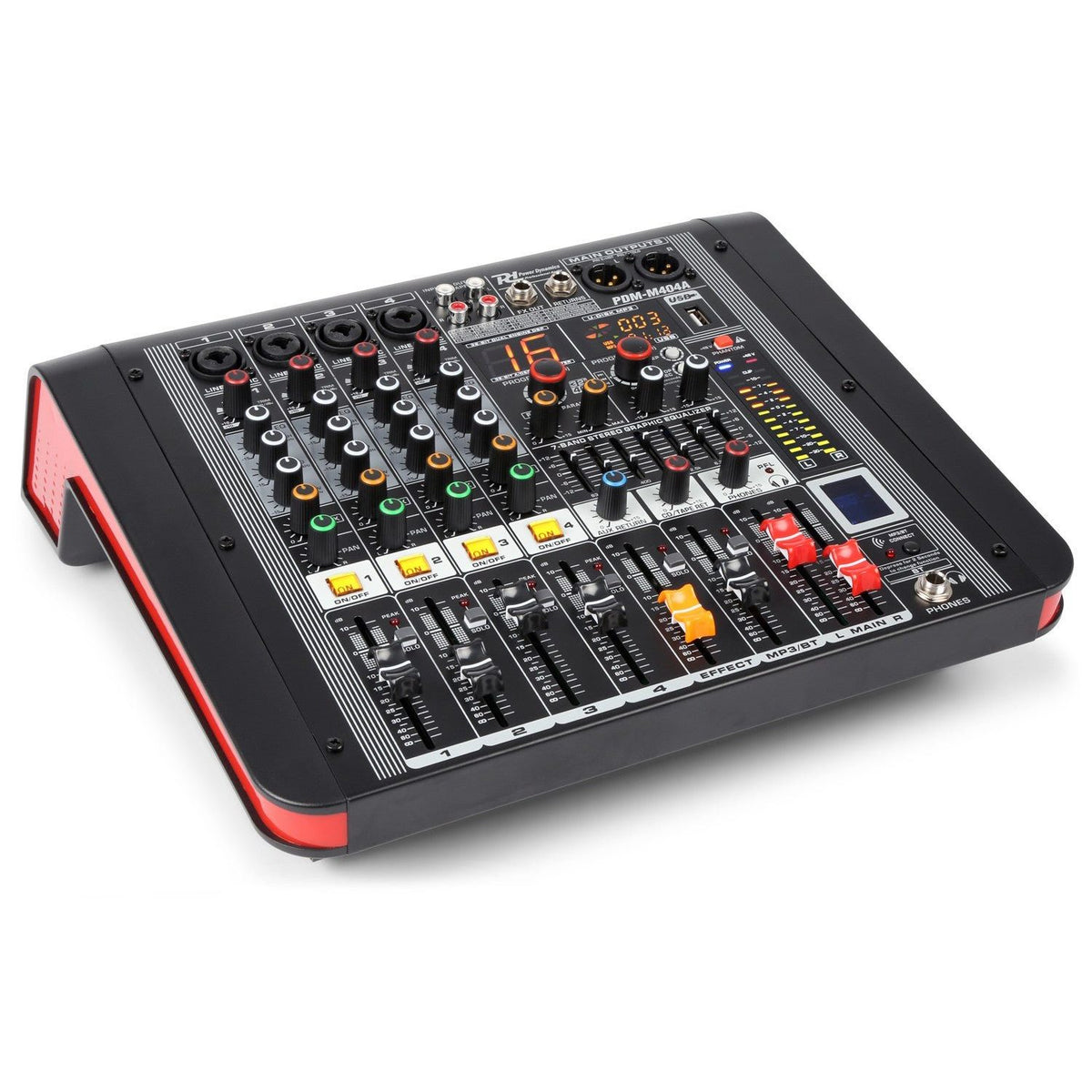 Power Dynamics PDM - M404A - Mezclador directo amplificado 4 canales - Tempo Shop