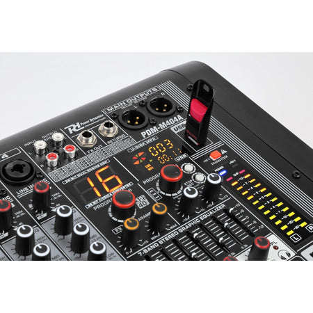 Power Dynamics PDM - M404A - Mezclador directo amplificado 4 canales - Tempo Shop