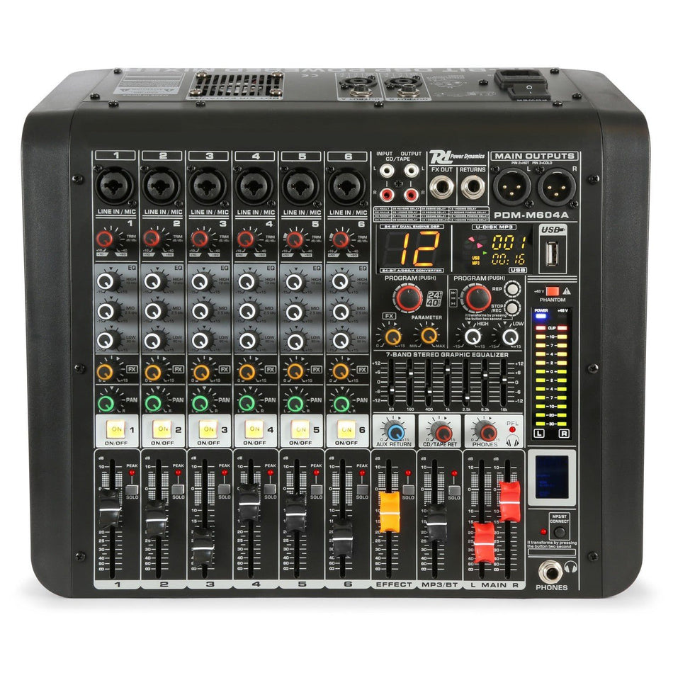 Power Dynamics PDM - M604A - Mezclador directo amplificado 6 canales - Tempo Shop