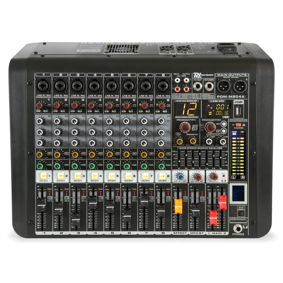 Power Dynamics PDM - M804A - Mezclador directo amplificado 8 canales - Tempo Shop