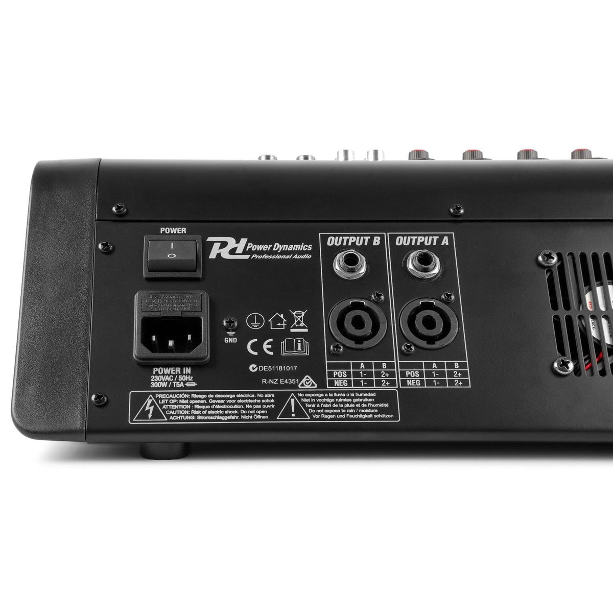 Power Dynamics PDM - M804A - Mezclador directo amplificado 8 canales - Tempo Shop