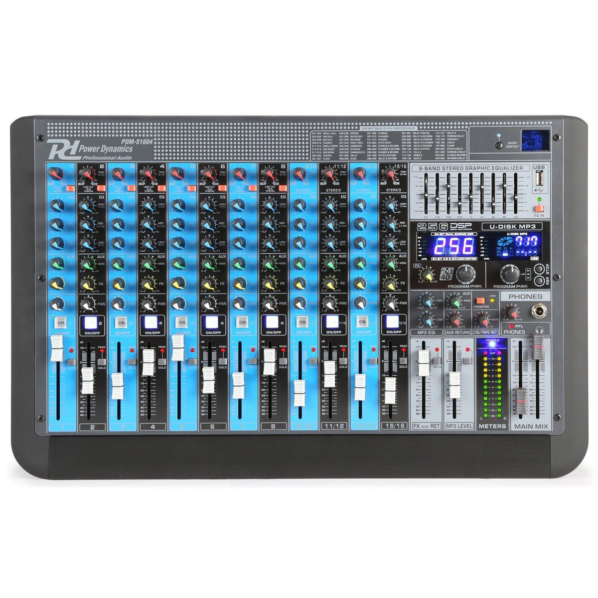 Power Dynamics PDM - S1604 - Mezclador analógico 16 canales Profesional - Tempo Shop