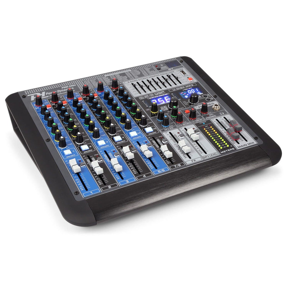 Power Dynamics PDM - S804 - Mezclador analógico 8 canales Profesional - Tempo Shop