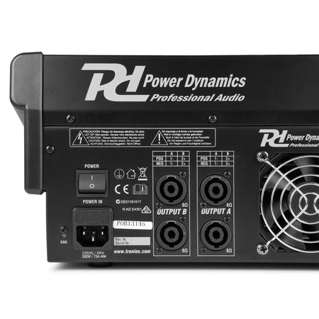 Power Dynamics PDM - S804A - Mezclador amplificado de escenario 8 canales - Tempo Shop