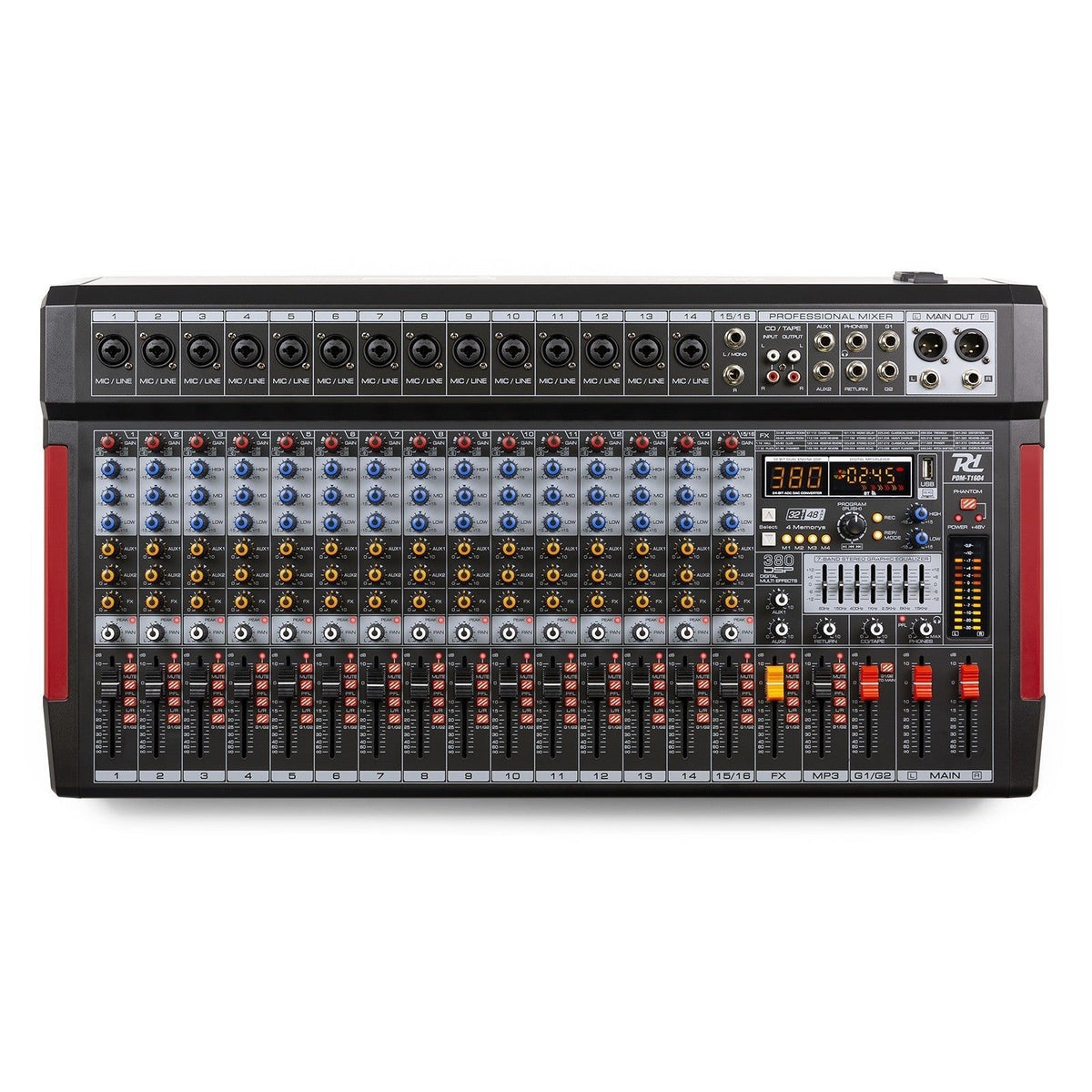 Power Dynamics PDM - T1604 - Mezclador de directo 16 canales DSP/MP3 - Tempo Shop