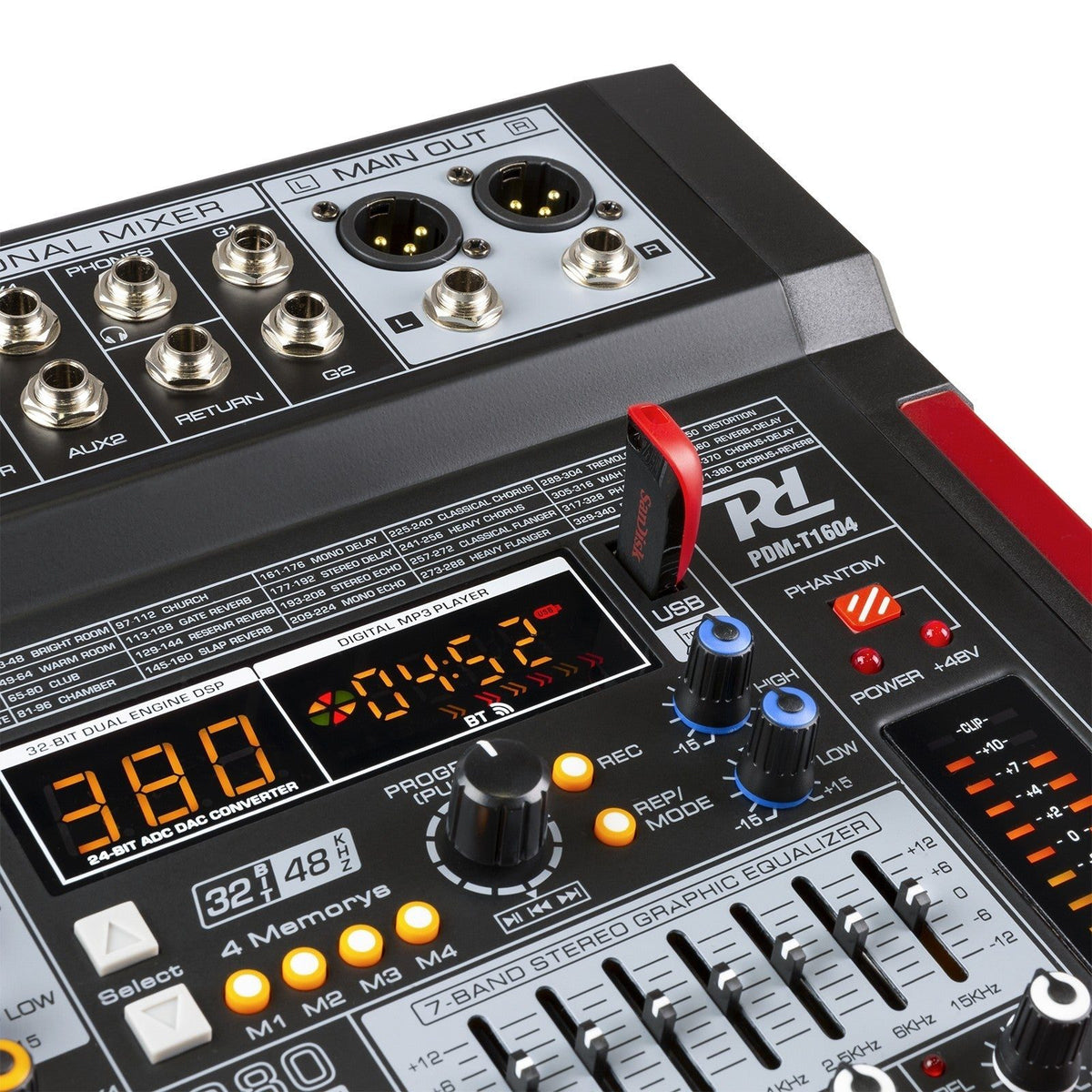 Power Dynamics PDM - T1604 - Mezclador de directo 16 canales DSP/MP3 - Tempo Shop