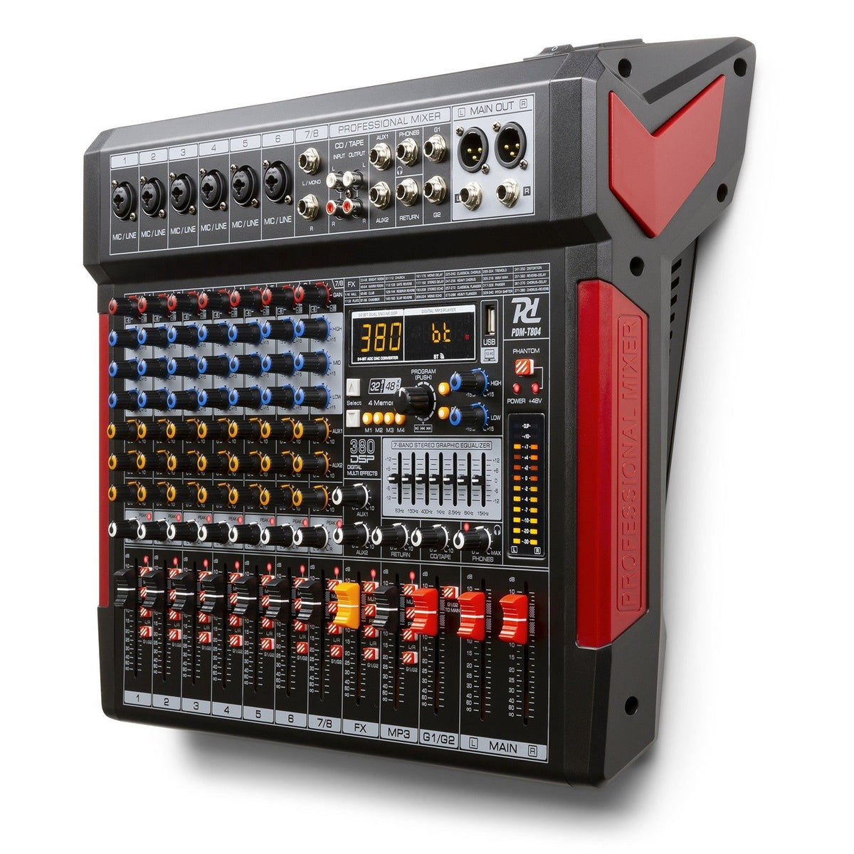 Power Dynamics PDM - T804 - Mezclador de directo 8 canales DSP/MP3 - Tempo Shop