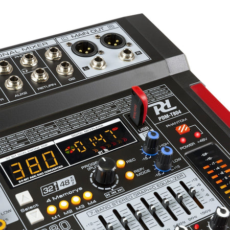 Power Dynamics PDM - T804 - Mezclador de directo 8 canales DSP/MP3 - Tempo Shop