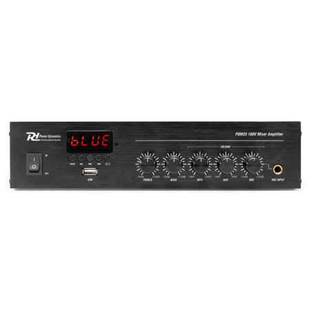 Power Dynamics PDM25 - Mezclador – Amplificador 100V con BT y reproductor media 25W - Tempo Shop