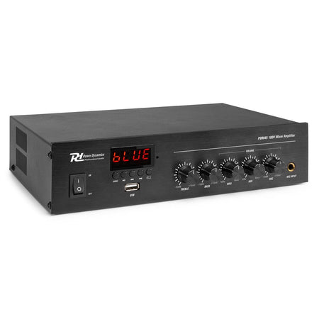 Power Dynamics PDM45 - Mezclador – Amplificador 100V con BT y reproductor media 45W - Tempo Shop