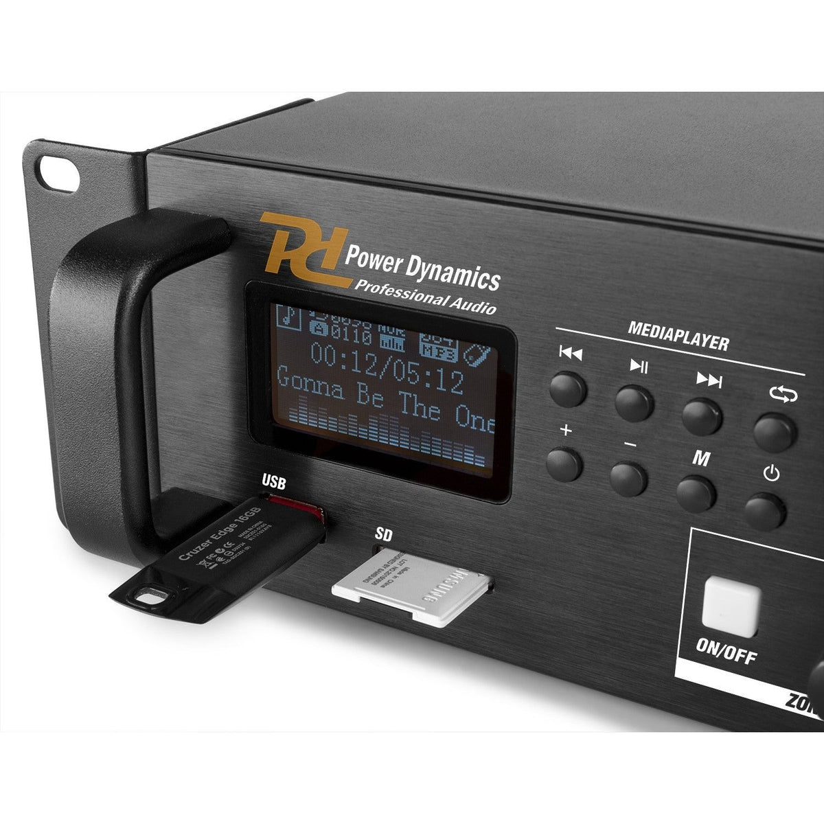 Power Dynamics PDV240MP3 - PA Mixer Amplifier 240W/100V 4 zones - Tempo Shop