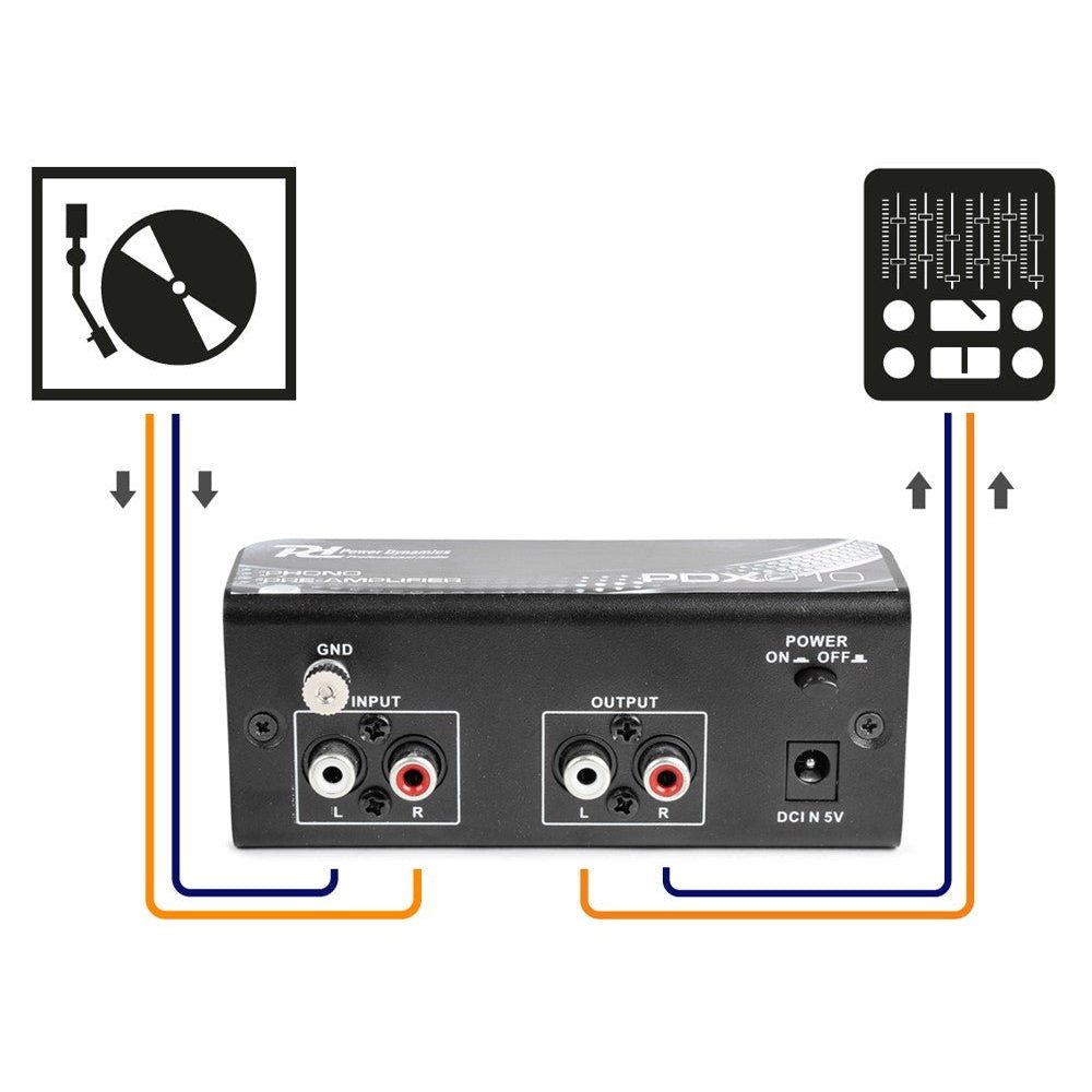 Power Dynamics PDX010 - Preamplificador Phono - Tempo Shop