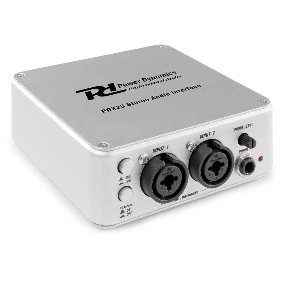 Power Dynamics PDX25 - Interface de audio USB 2Canales - Tempo Shop