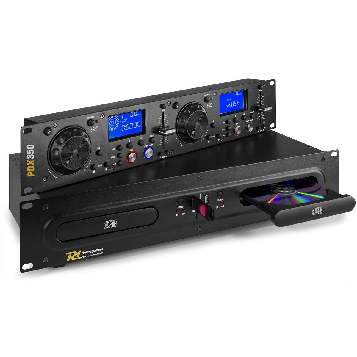 Power Dynamics PDX350 - Doble reproductor CD/MP3/USB - Tempo Shop
