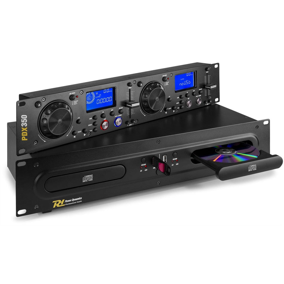 Power Dynamics PDX350 - Doble reproductor CD/MP3/USB - Tempo Shop