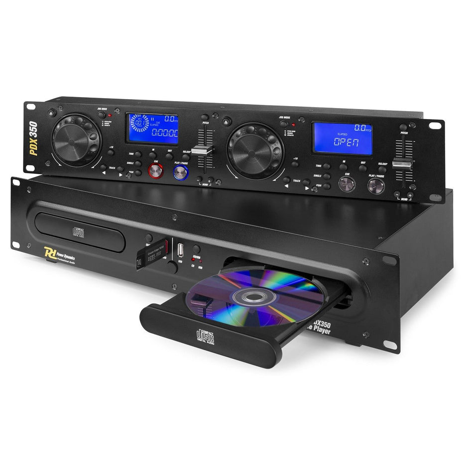 Power Dynamics PDX350 - Doble reproductor CD/MP3/USB - Tempo Shop