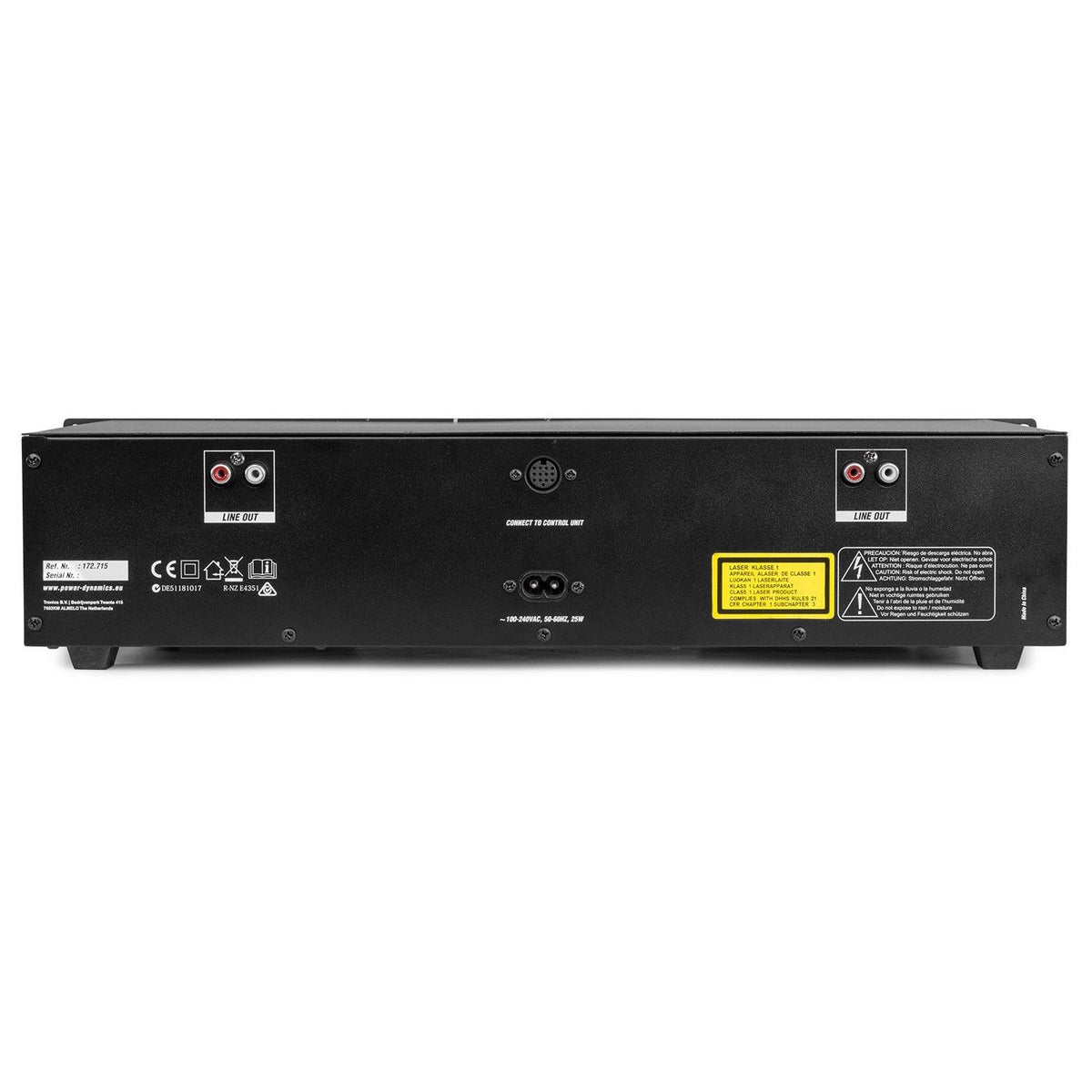 Power Dynamics PDX350 - Doble reproductor CD/MP3/USB - Tempo Shop