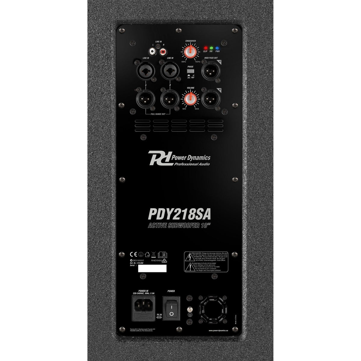 Power Dynamics PDY218SA - Subwoofer Activo 1000W - Tempo Shop