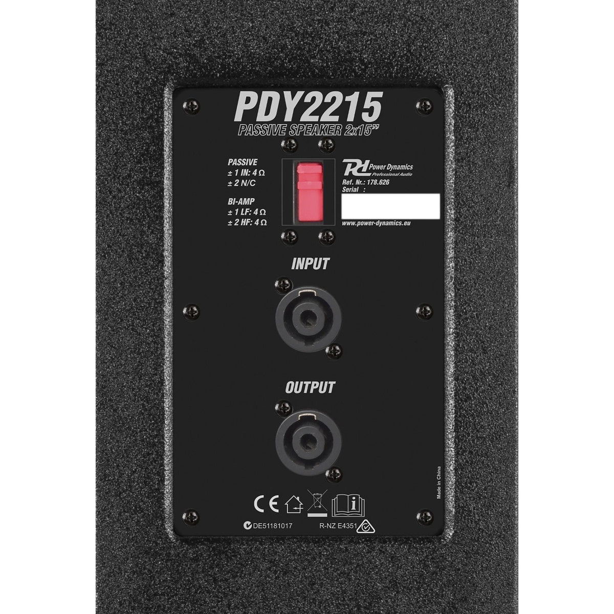 Power Dynamics PDY2215 - Altavoces Pasivos 2x 15” 1600W - Tempo Shop