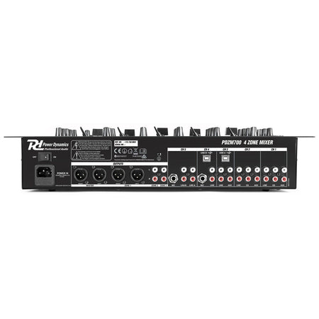 Power Dynamics PDZM700 - Mezclador instalación de 6 canales USB 4 zonas - Tempo Shop