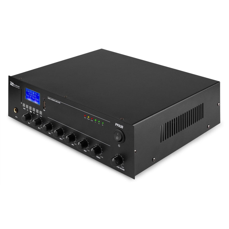 Power Dynamics PPA30 - Mezclador amplificador 100V - 30W - Tempo Shop