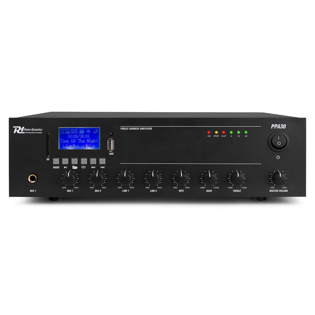 Power Dynamics PPA30 - Mezclador amplificador 100V - 30W - Tempo Shop