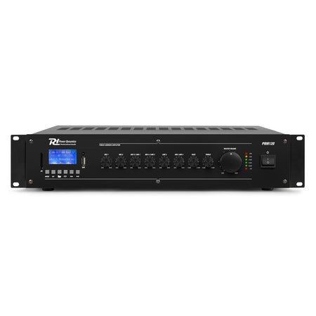 Power Dynamics PRM120 - Mezclador amplificador 100V 6 canales 120W - Tempo Shop