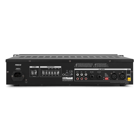Power Dynamics PRM240 - Mezclador amplificador 100V 6 canales 4 - Zonas 240W - Tempo Shop