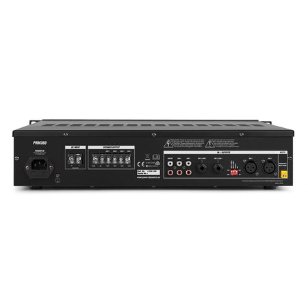 Power Dynamics PRM360 - Mezclador amplificador 100V 6 canales 4 - Zonas 360W - Tempo Shop