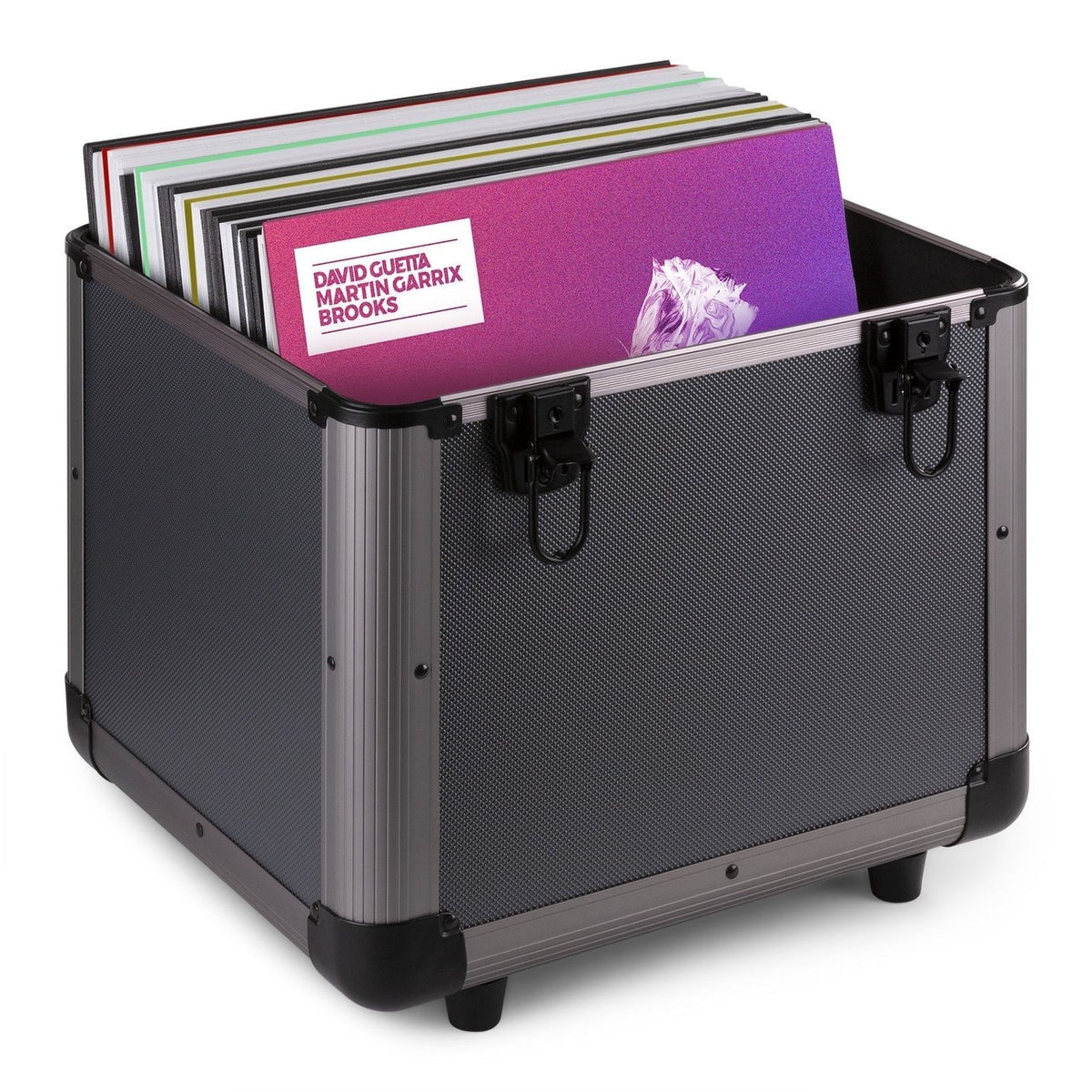 Power Dynamics RC100 12" - Maleta de vinilos Titanio - Tempo Shop