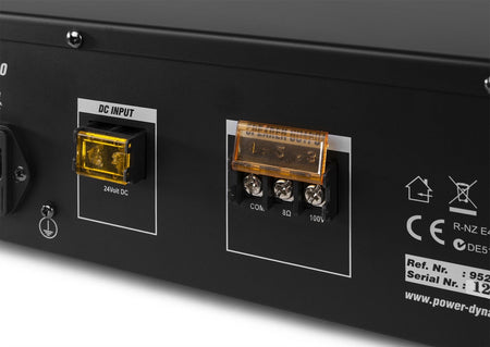 Power Dynamics PRM60 - Mezclador amplificador 100V 6 canales 60W - Tempo Shop