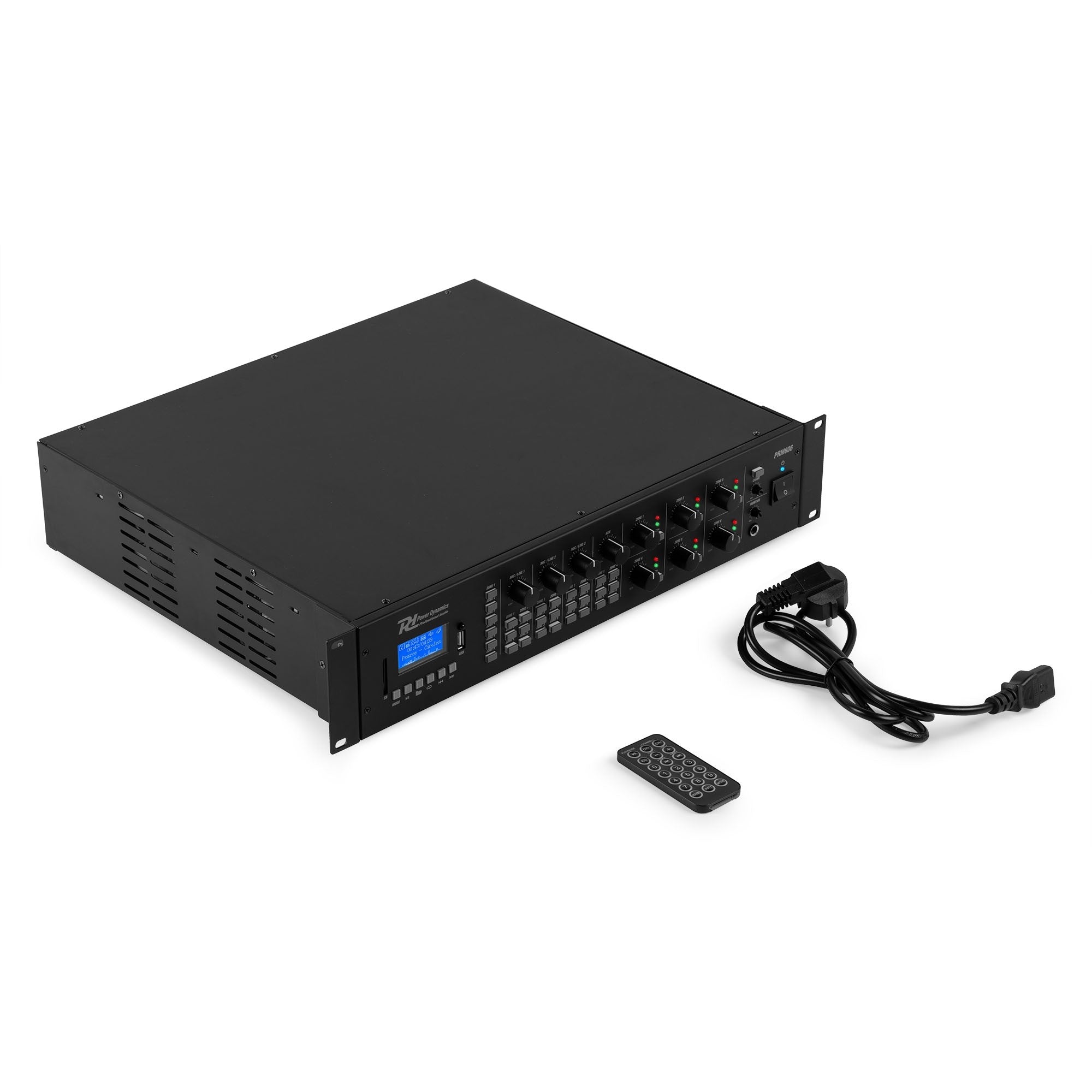 Power Dynamics PRM606 - Amplificador matrix de 6 Zonas 6 x 60W línea de 100v - Tempo Shop
