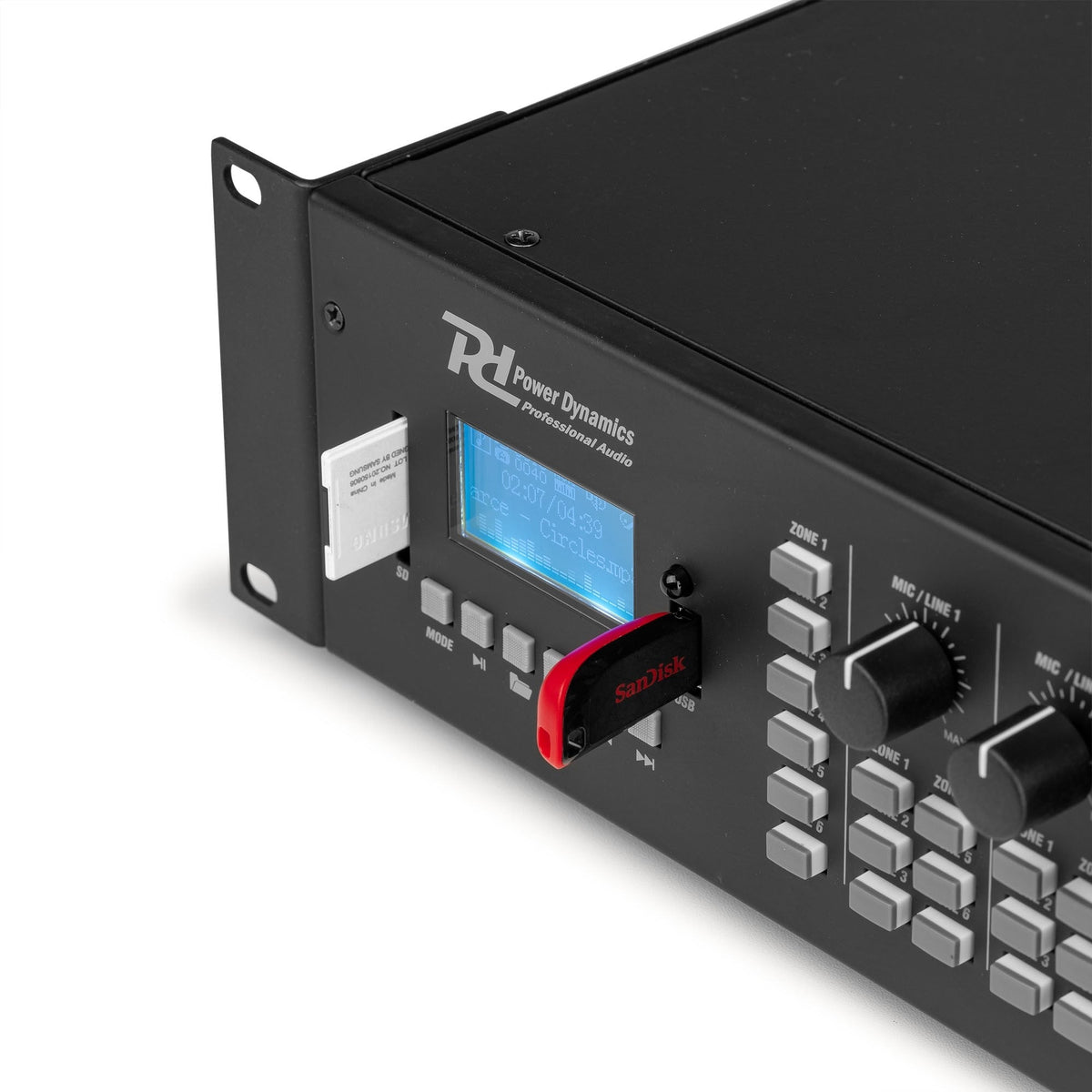 Power Dynamics PRM606 - Amplificador matrix de 6 Zonas 6 x 60W línea de 100v - Tempo Shop