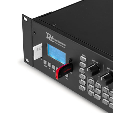 Power Dynamics PRM606 - Amplificador matrix de 6 Zonas 6 x 60W línea de 100v - Tempo Shop