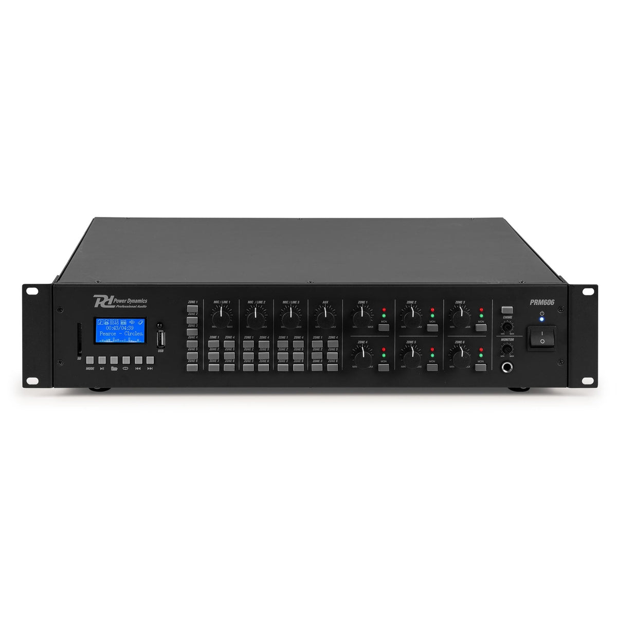 Power Dynamics PRM606 - Amplificador matrix de 6 Zonas 6 x 60W línea de 100v - Tempo Shop