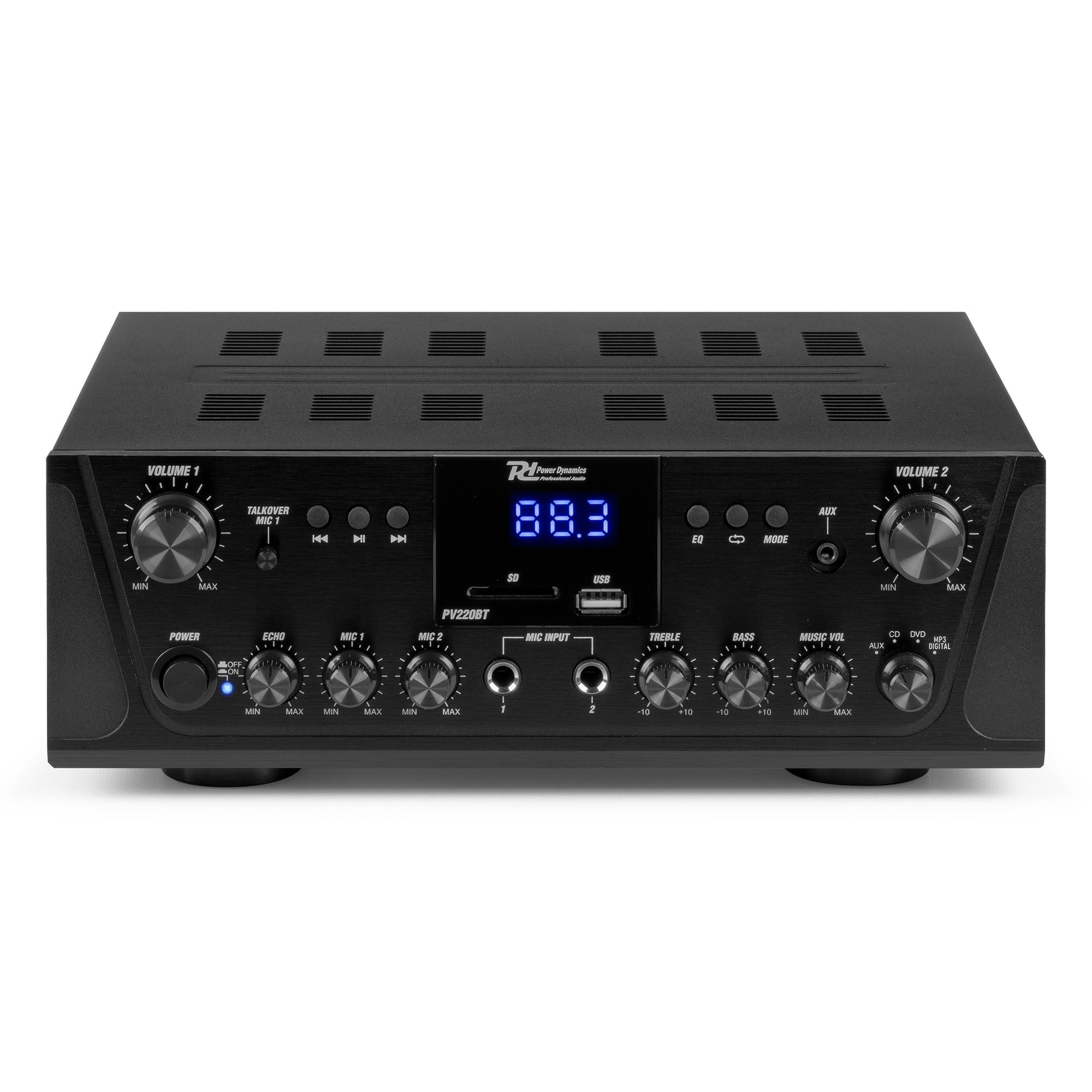Power Dynamics PV220BT - Amplificador de audio 200W - Tempo Shop
