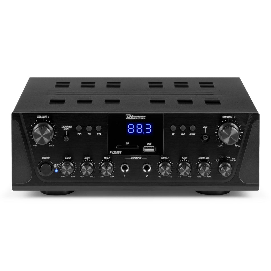 Power Dynamics PV220BT - Amplificador de audio 200W - Tempo Shop