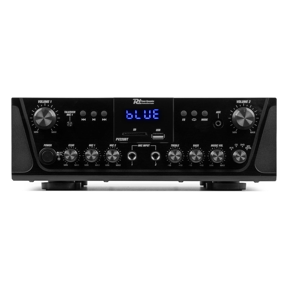 Power Dynamics PV220BT - Amplificador de audio 200W - Tempo Shop