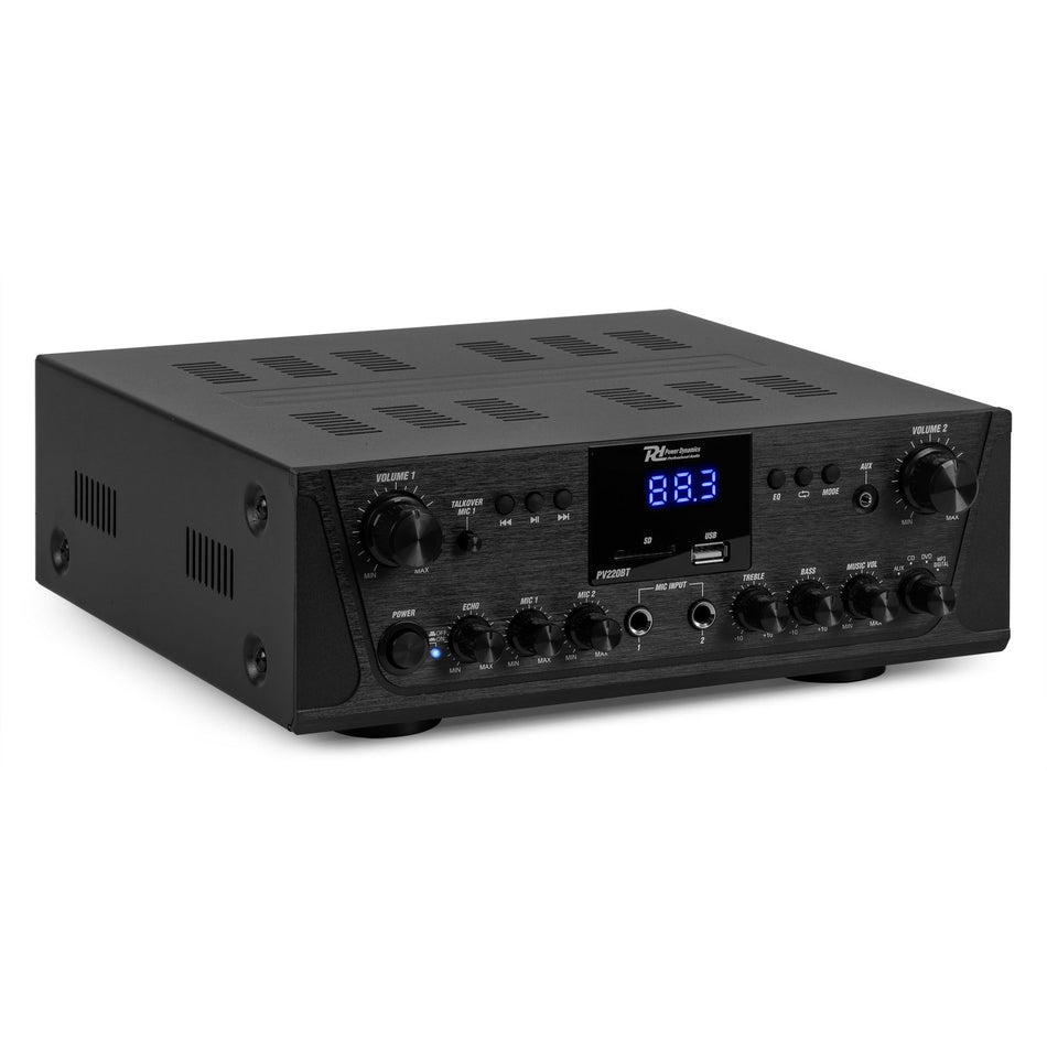 Power Dynamics PV220BT - Amplificador de audio 200W - Tempo Shop