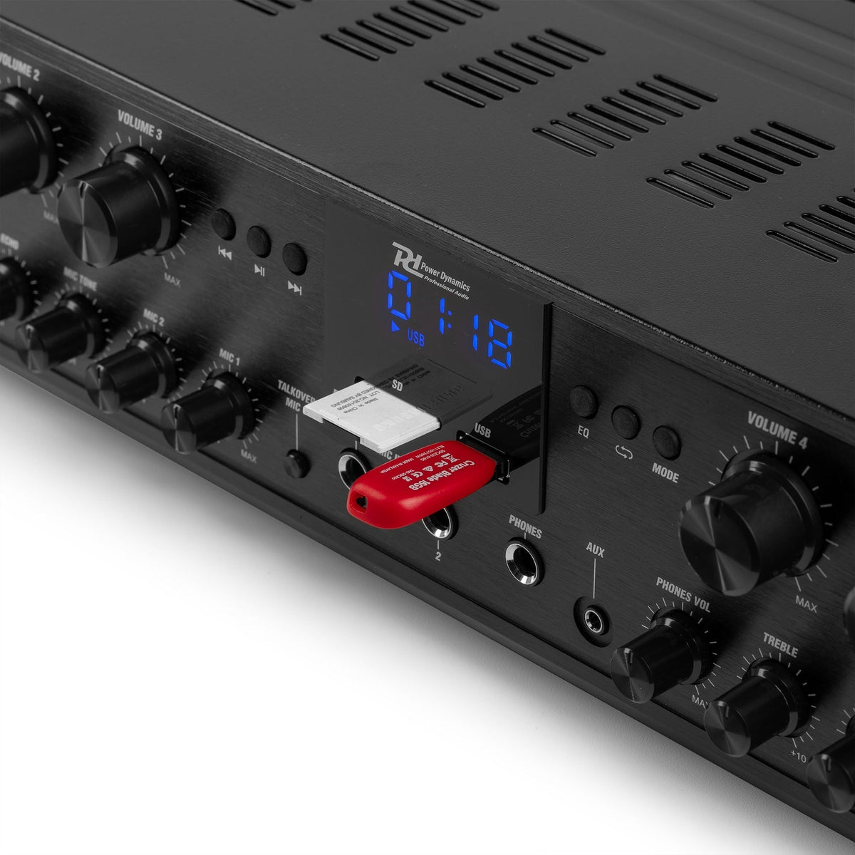 Power Dynamics PV260BT - Amplificador de audio de 6 zonas 600W - Tempo Shop