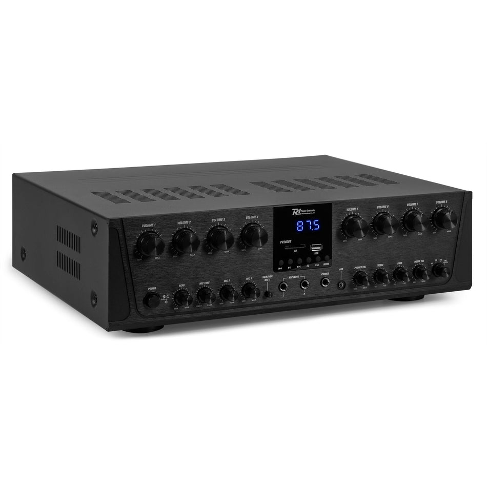Power Dynamics PV280BT - Amplificador de audio de 8 zonas 800W - Tempo Shop