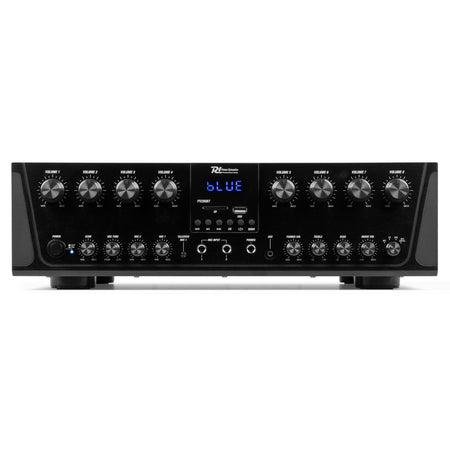 Power Dynamics PV280BT - Amplificador de audio de 8 zonas 800W - Tempo Shop